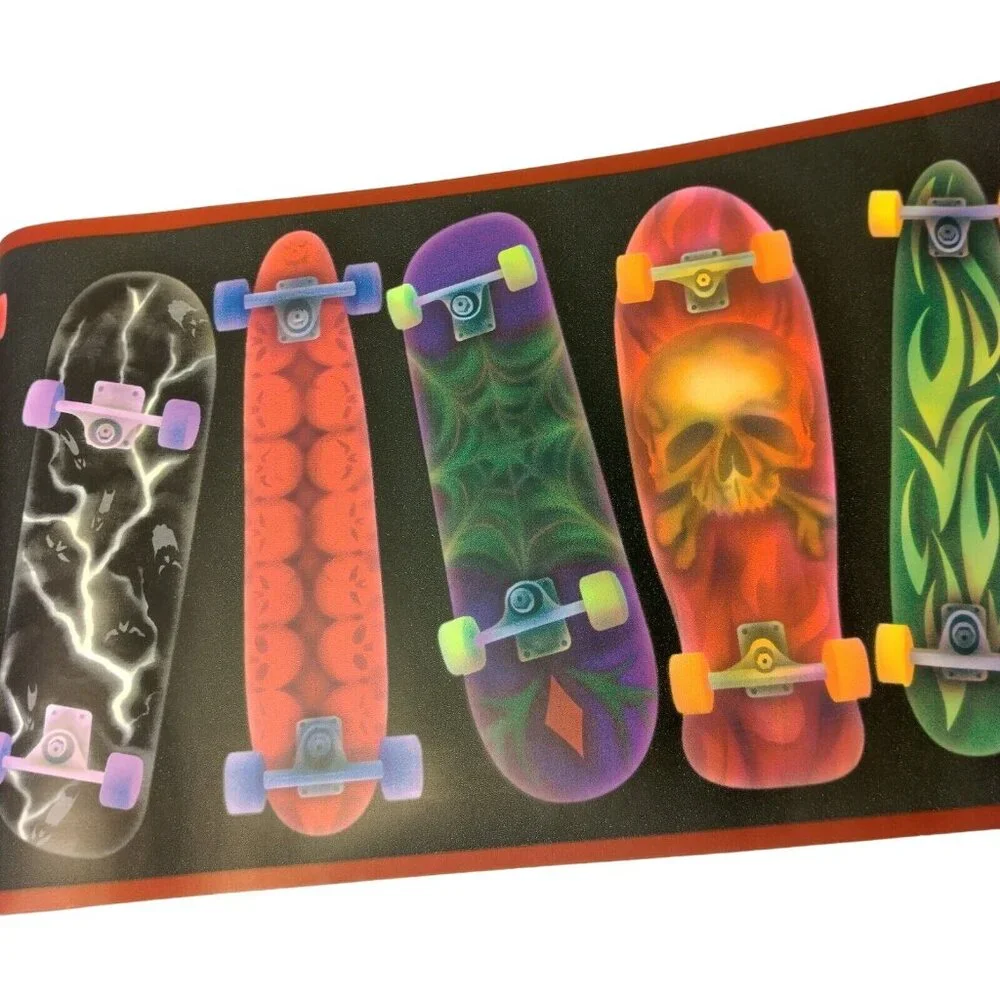 Chesapeake Skateboard Wallpaper Border 3 Rolls 45 Feet Total Skate Skater 8